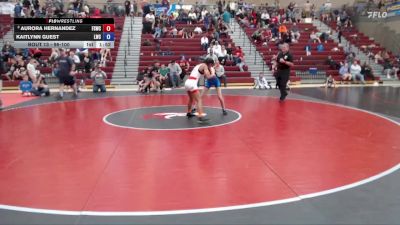 96-100 lbs Round 1 - Aurora Hernandez, Fighting Squirrels Wrestling Club vs Kaitlynn Guest, Lewiston Wrestling Club