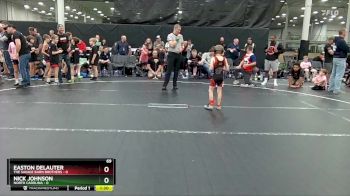 48 lbs Round 5 (8 Team) - Nick Johnson, North Carolina vs Easton Delauter, The Savage Barn Brothers