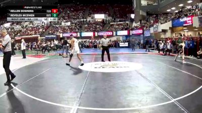 AA - 118 lbs 5th Place Match - Kellen Downing, Flathead (Kalispell) vs Reveles McEwen, Butte