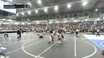 85 lbs Round Of 32 - Uriah Garcia, Ortega Middle School vs Bryson Zunich, Colorado Hammers