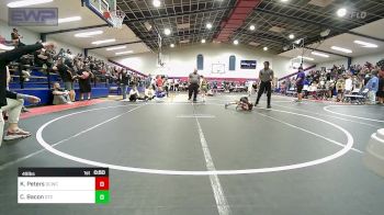 49 lbs Final - Kaysen Peters, Dark Cloud Wrestling Club vs Carson Bacon, Owasso Takedown Club