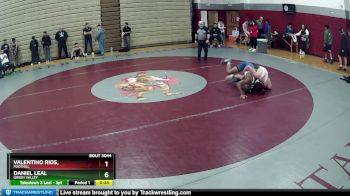 175 lbs Cons. Round 5 - Daniel Leal, Green Valley vs Valentino Rios,, Foothill