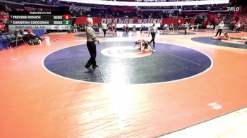 2A 106 lbs Champ. Round 1 - Treyden Diduch, Freeport (H.S.) vs Christian Corcoran, New Lenox (Providence Catholic)