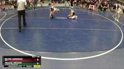 62 lbs Cons. Round 2 - Michael Mecham, Cougars Wrestling vs Rilynn Anderson, JWC