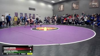 144 lbs Cons. Round 3 - Kaden Dressel, Lakeway Christian Aca vs Weston Marwill, Franklin Road Aca.