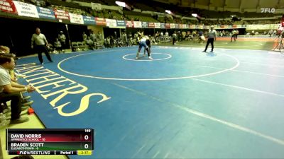 149 lbs Placement (16 Team) - David Norris, Apprentice School vs Braden Scott, Elizabethtown