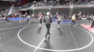122 lbs Semifinal - Greyson Basinger, Bear Creek Jr. Wrestling vs Soren Justice, Casper WC