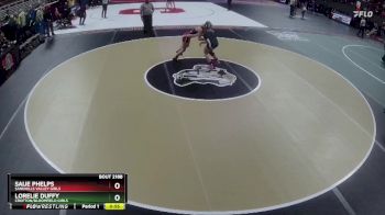 Cons. Round 1 - Lorelie Duffy, Crofton/Bloomfield Girls vs Saije Phelps, Sandhills Valley Girls