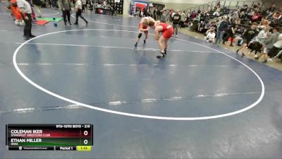 215 lbs Quarterfinal - Ethan Miller, Iowa vs Coleman Iker, Standfast Wrestling Club