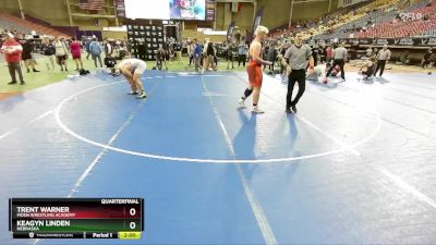 285 lbs Quarterfinal - Keagyn Linden, Nebraska vs Trent Warner, Moen Wrestling Academy
