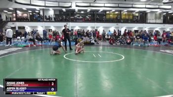 124 lbs 1st Place Match - Amani Jones, North Central College vs Aspen Blasko, Grand Valley State
