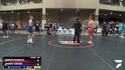 220 lbs Champ. Round 2 - Harper Packebush, CO vs Andrew Jurasek, TX