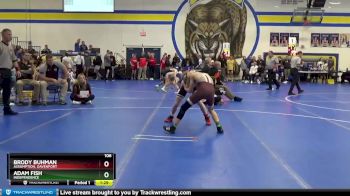 106 lbs Quarterfinal - Adam Fish, Independence vs Brody Buhman, Assumption, Davenport