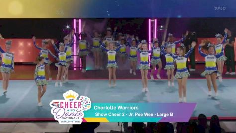 Show Cheer 2 - Charlotte Warriors [2025 Jr. Pee Wee Day 1] 2025 Pop Warner National Cheer & Dance Championship
