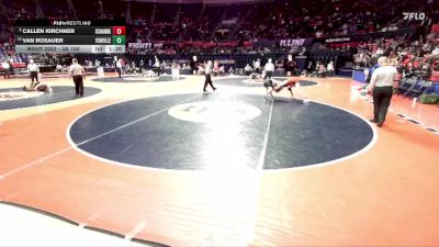 3A 150 lbs Cons. Semi - Callen Kirchner, Schaumburg (H.S.) vs Van Rosauer, Yorkville (H.S.)