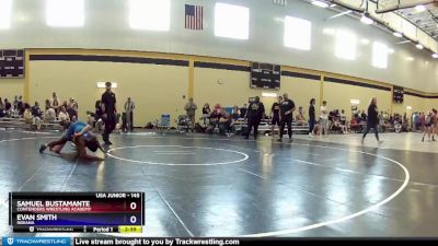 145 lbs Cons. Round 2 - Samuel Bustamante, Contenders Wrestling Academy vs Evan Smith, Indiana