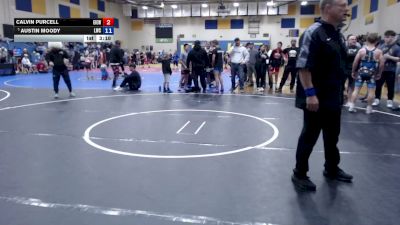 120-126 lbs Cons. Quarters - Calvin Purcell, East Idaho Elite Wrestling Club vs Austin Moody, Lewiston Wrestling Club