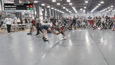 116 lbs Round 3 (12:30pm Saturday) - Julia Lugabihl, Lady Reapers vs Melissa Gallo, Florida Elite