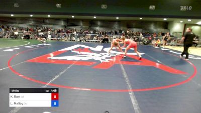 124 lbs Consi Of 32 #2 - Karris Burt, CO vs Lillian Malloy, GA