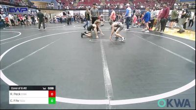 73 lbs Consi Of 8 #2 - Ryker Peck, Standfast OKC vs Colt Fife, Tecumseh Youth Wrestling