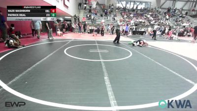 67 lbs Consolation - Haze Mashburn, Collinsville Cardinal Youth Wrestling vs Patrick Real, Sallisaw Takedown Club