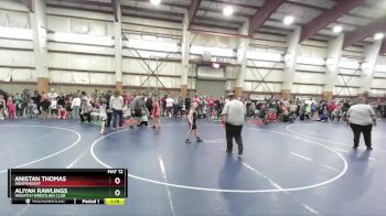 95 lbs Quarterfinal - Aliyah Rawlings, Wasatch Wrestling Club vs Anistan Thomas, Independent