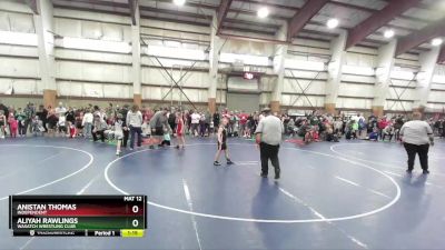 95 lbs Quarterfinal - Aliyah Rawlings, Wasatch Wrestling Club vs Anistan Thomas, Independent
