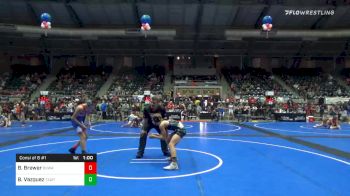 120 lbs Consolation - Brady Brewer, Oklahoma Wrestling Academy vs Benjamin Vazquez, Toss Em Up