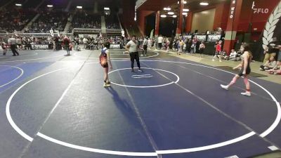 88 lbs Quarterfinal - Regan Huppenthal, Brighton WC vs Emma Hernandez, Lockwood WC