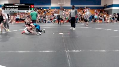 80 lbs Quarterfinal - James Beaudoin, Eastside Youth Wrestling vs Rhett Lovelace, Legacy Elite Wrestling Club