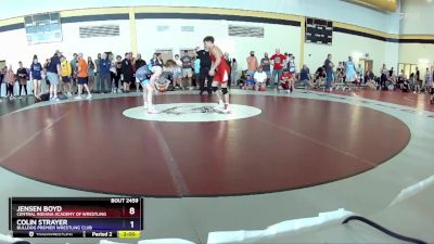 120 lbs 1st Place Match - Jensen Boyd, Central Indiana Academy Of Wrestling vs Colin Strayer, Bulldog Premier Wrestling Club