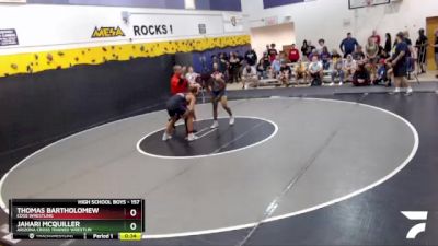 157 lbs Cons. Semi - Thomas Bartholomew, Edge Wrestling vs Jahari McQuiller, Arizona Cross Trained Wrestlin