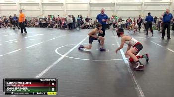 96 lbs Quarterfinals (8 Team) - John Springer, NOVA Wrestling Club vs Karson Williams, Wrestling Mill