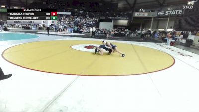 Girls 4A 100 lbs Cons. Round 5 - Makayla Trevino, Chiawana (Girls) vs Kennedy Chevallier, Auburn Riverside (Girls)