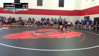 106 lbs Cons. Round 3 - Cooper Frost, Wapsie Valley vs Tyson Primus, Denver