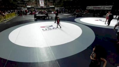 49 lbs Cons. Round 3 - Liyana Khan vs Jeffrey Muniz, Red Star Wrestling Academy