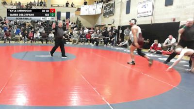157 lbs Semifinal - Kyle Amouzgar, Concord-Carlisle vs James Delorfano, Woburn
