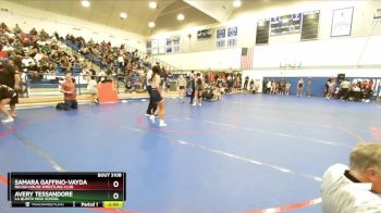 115 lbs Semifinal - Samara Gaffino-vayda, Rough House Wrestling Club vs Avery Tessandore, La Quinta High School