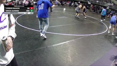 275 lbs Semifinal - Brock Alvidrez, Wood River Wrestling Club vs Connor Malecki, Scottsbluff Wrestling Club