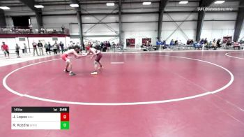 141 lbs Round Of 32 - Jizaiah Lopes, Bridgewater vs Ryan Kozdra, Springfield