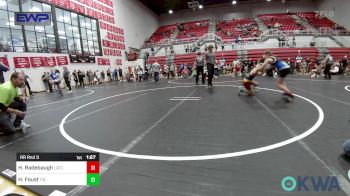 88 lbs Rr Rnd 3 - Hadley Radebaugh, Little Axe Takedown Club vs Hattie Foust, Tuttle Wrestling