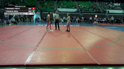 6-7A 132 Champ. Round 1 - Heavenly Petty, Austin vs Francia Reza, Grissom HS