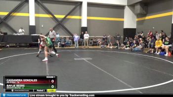 136 lbs Round 1 (6 Team) - Cassandra Gonzales, MN Storm vs Baylie Beers, Braided Brutes