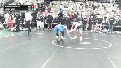 122-H lbs Round Of 16 - Brandon Wunder, Headhunters WC vs Logan Graf, Prime Wrestling Club