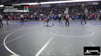 96 lbs Cons. Round 3 - Joseph Peterson, Topeka Blue Thunder vs Ryne Haehn, Plainville Kids