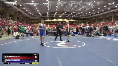 165 lbs Quarterfinal - Noah Gonzalez, MO vs Colin McAlister, KS