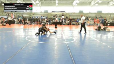 126 lbs Rr Rnd 3 - Logan Barry, Mayo Quanchi - HSB vs Gauge Claudio, Harlem Jets Wrestling Club - HSB