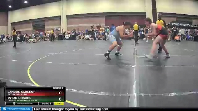 220 lbs Round 3 - Rylan Hughes, Carater Wrestling Acadamy vs Landon ...