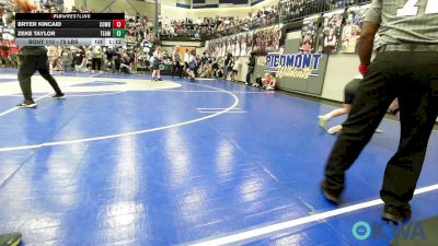 75 lbs Round Of 16 - Bryer Kincaid, Cowboy Wrestling Club vs Zeke Taylor, Team Guthrie Wrestling