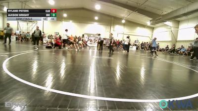 64 lbs Semifinal - Ryland Peters, Claremore Wrestling Club vs Jaxson Wright, Bartlesville Wrestling Club